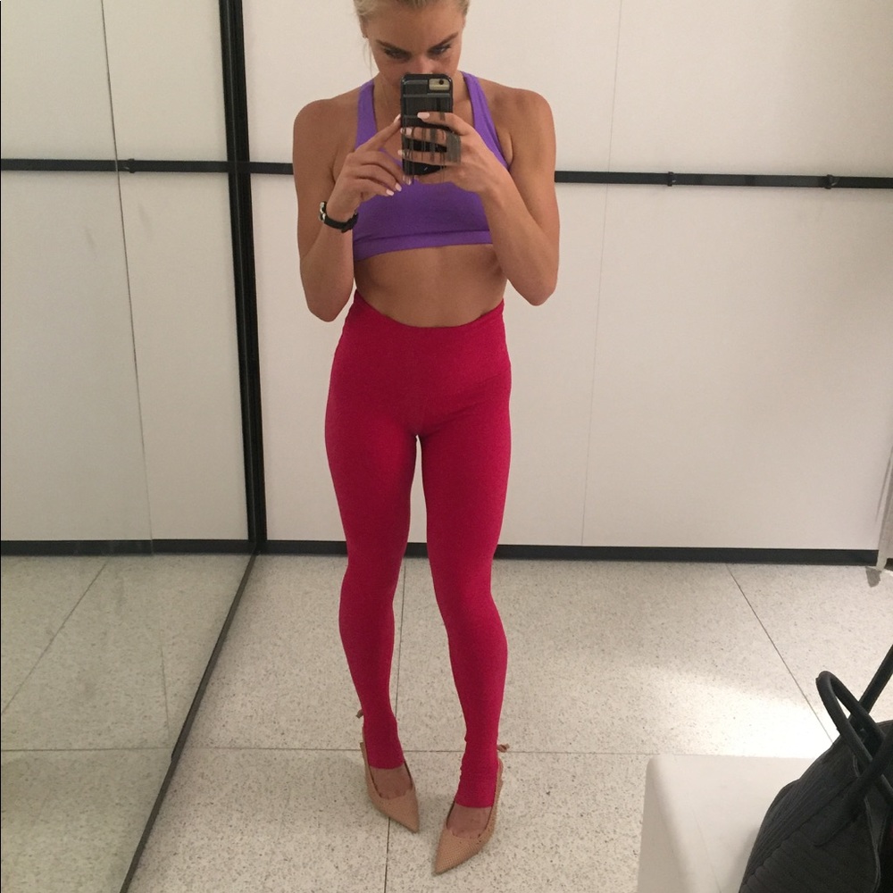 Red beyond yoga leggings